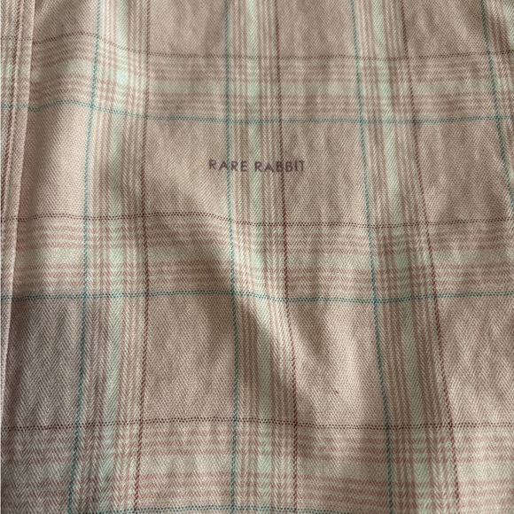 Rare Rabbit pastel men’s foley size m light pink cotton full sleeve shirt - Picture 13 of 16